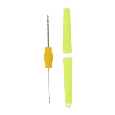 Fishing Bait Needle Portable Double End Pen Style Fish Drill Baiting Needle for Outdoor Fishing Fluorescent Yellow