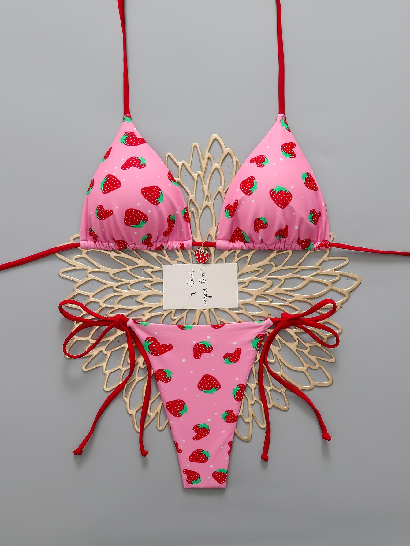 Европейский и американский раздельный купальник-бикини 2026: Купальники с цифровым принтом для отдыха XS