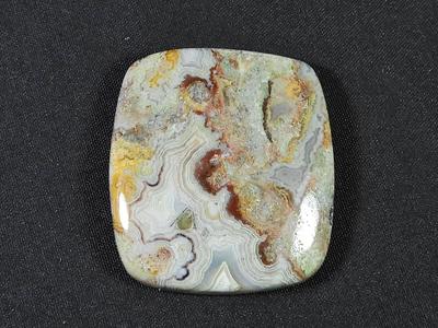 Natural Crazy Lace Agate Oval Cabochon Jewelry Making Stone 30X33X06 MM SK-846