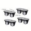 4Pcs Self-Adhesive Furniture Caster Wheels Silent No Scratches for Storage Box Casters Trash Can Home Silent Furniture Moving