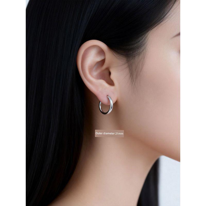 European Hip Hop Hiphop Male Titanium Steel Inscribed Ear Ring
