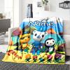 Customiz Name Personality Octonauts  Blanket Soft &Warm Sofa Office Bed Travel Lunch Break Blanket, Gift Suitable All Seasons