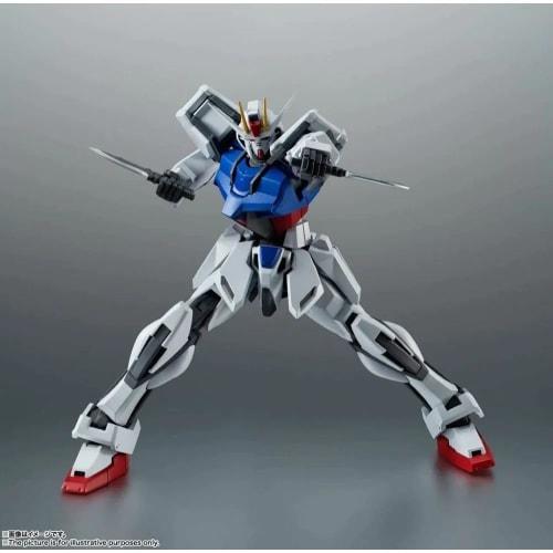 TAMASHII NATIONS ROBOT SPIRITS Mobile Suit Gundam SEED SIDE MS GAT-X105 Strike Gundam ver. A.N.I.M.E. Approximately 125mm PVC & ABS Painted Movable Fi