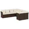 VidaXL Salon de Jardin avec Coussins 8 pcs, Canapés avec Pieds Réglables, Ensemble de Meubles d'Extérieur Patio Terrasse, 3250432