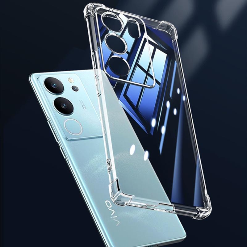 For Vivo V29 V 29 5G V2250 Deksel Anti-fall Myk TPU Silikon Deksel Støtsikker gjennomsiktig Telefon Deksel Bakdeksel
