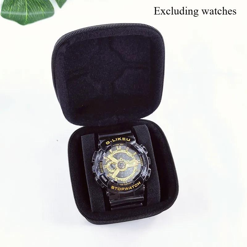 1pc 2 Card Position Hard Shell Watch Storage Box, Travel Storage Bag, Hard Shell, Portable Anti-pressure, Ideal Choice for Gifts