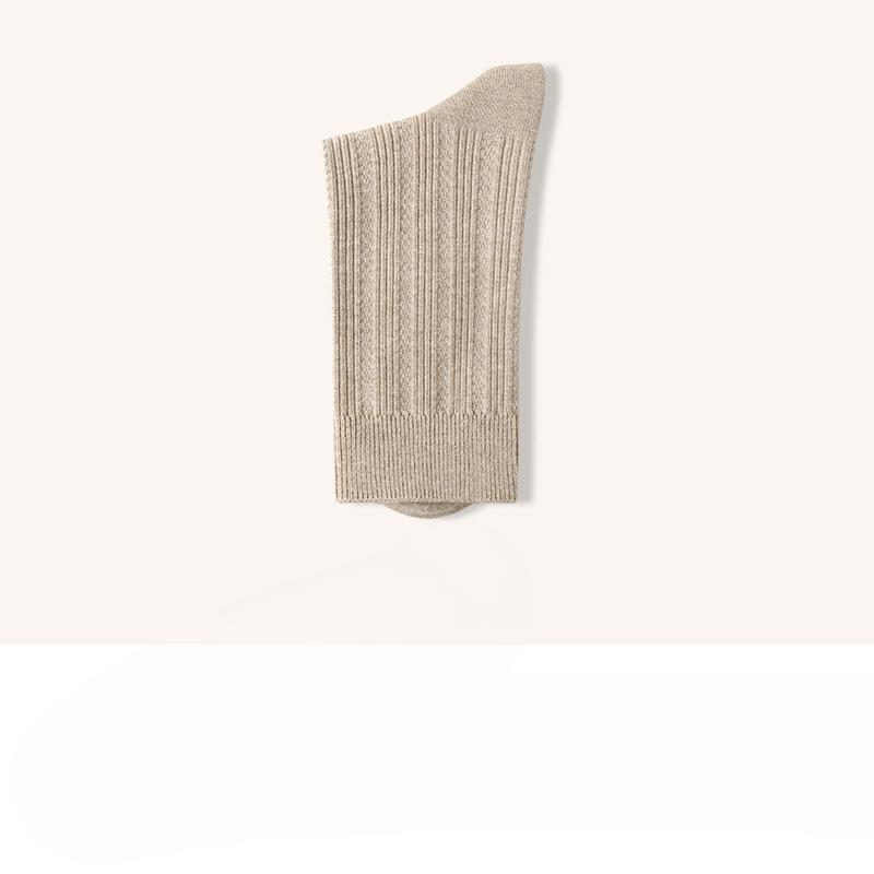 Men's Autumn and Winter Cotton Breathable Sweat Absorbing 7A Antibacterial Deodorant Boneless Business Socks