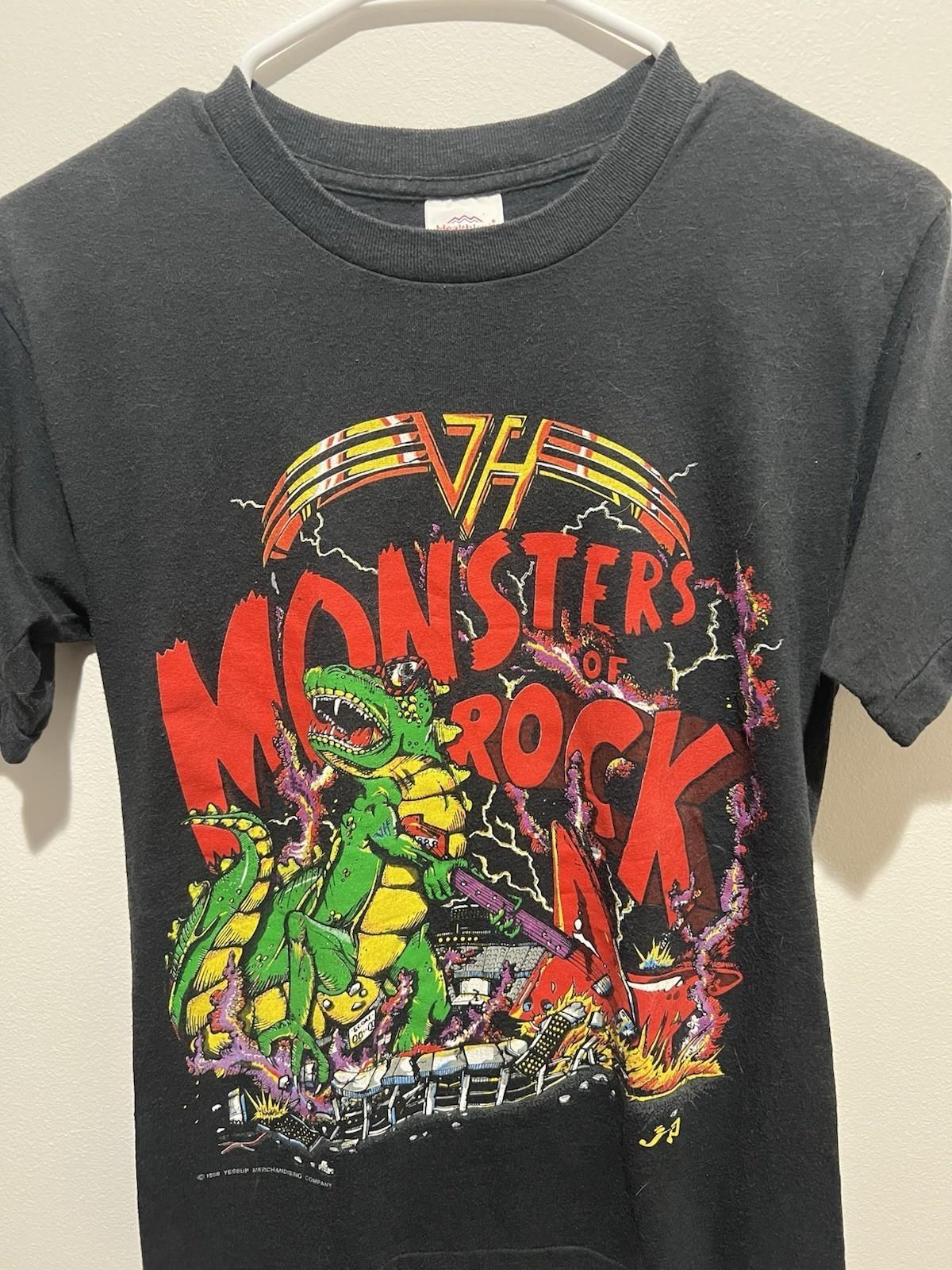 Vintage 1988 Monsters of Rock Tour Shirt Reprint AN51838 L