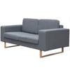 Day and Night - Day and Night 2-seater Sofa In Light Gray Fabric