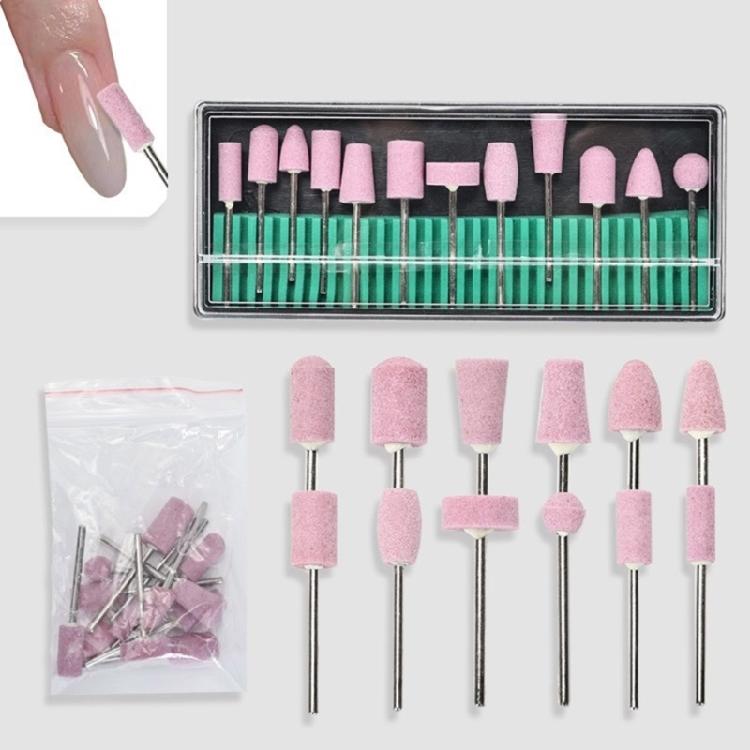 12pcs Nail Drill Bits Set 3/32 inch Nail Drill Bits Remove Acrylic Gel Nail Poly Nail Polishs Acrylic Gel Nail Bits Kit
