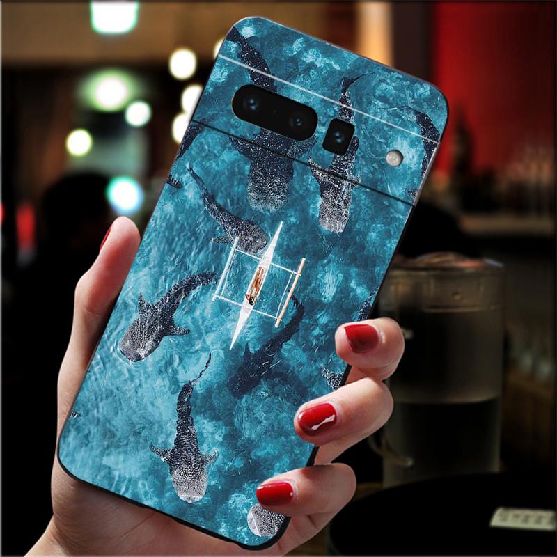 

Phone Case For Google Pixel 10 Pro XL 9 Pro XL 8 7 6 Pro 9A 8A 7A 6A Pixel 8 7 6 5 Ocean Whale Shark Google Pixel 10