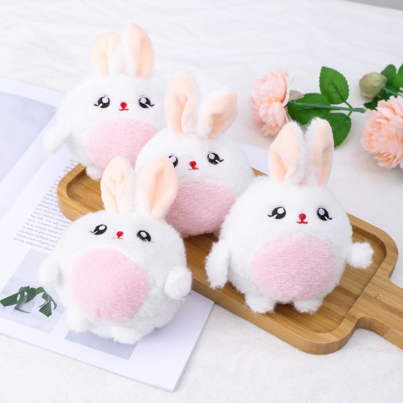 15cm Lovely Soft Plush Rabbit Keychain Pendant Cute Cartoon Doll Animal Rabbit Plush Toy Girl Bag Accessories Gift