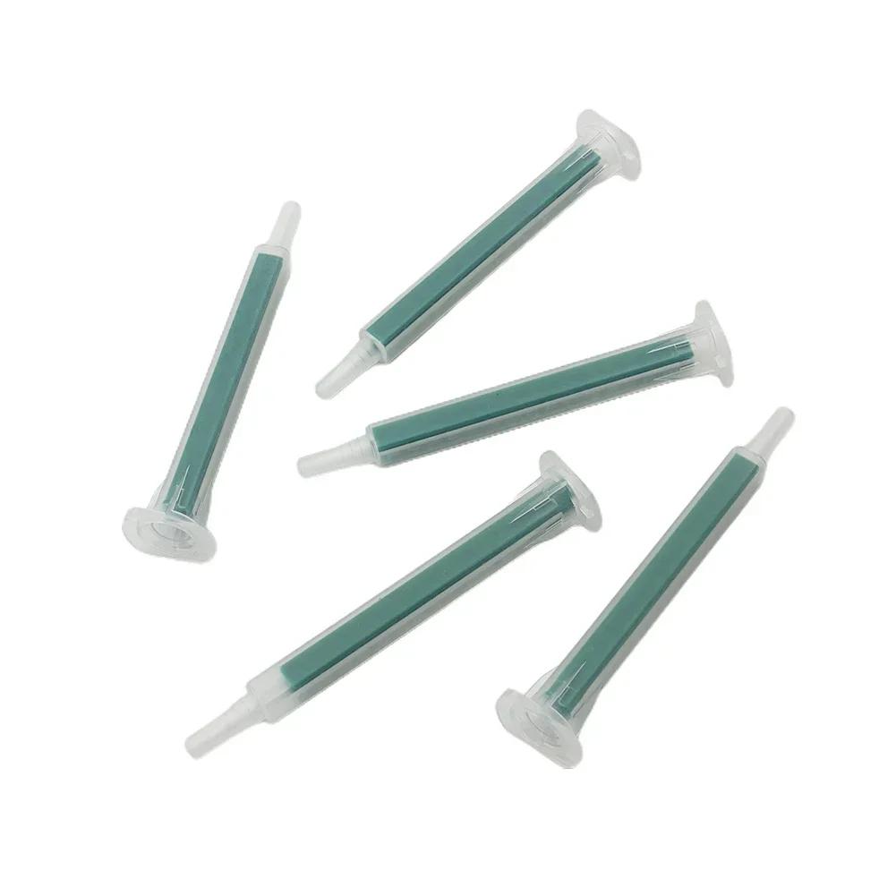 AB Mixing Hose 50 Pieces 2K Adhesive Mixing Tips Mixer Nozzles Static Mixer 16 Knots Tool Accessories Dispensing Syringes