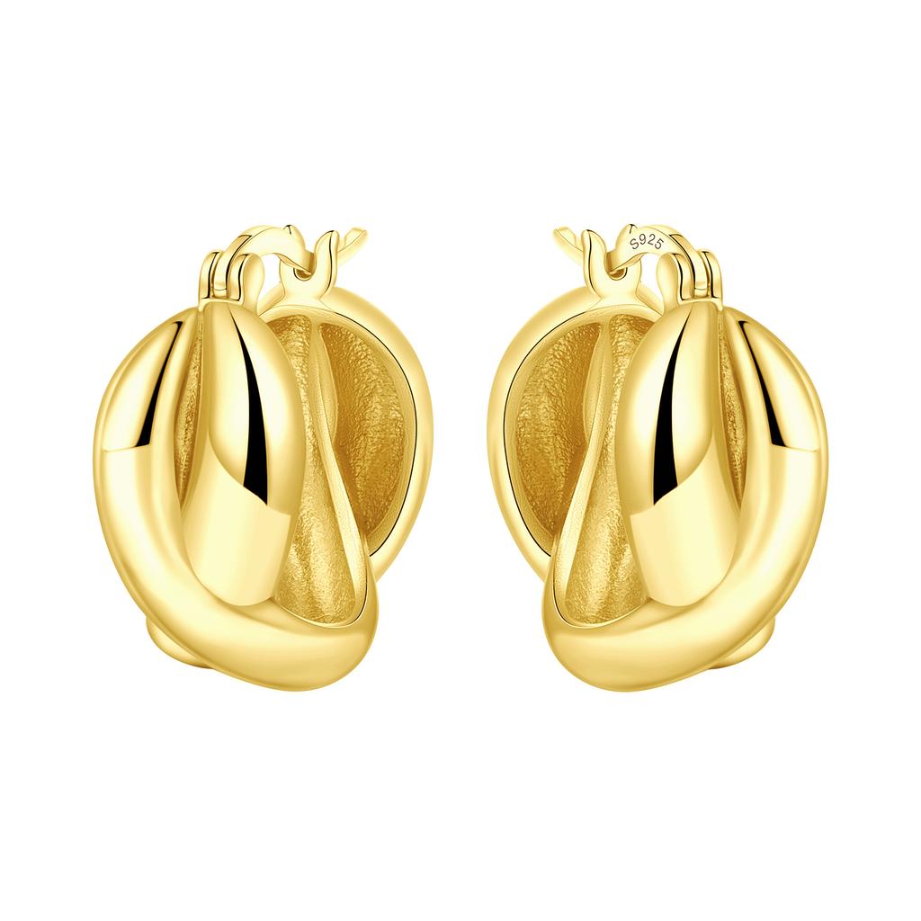 925 Silver Exquisite Multi-layer Ear Ring Jewelry Versatile Hoop Earrings For Women Jewelry Fine Birthday Party Gift