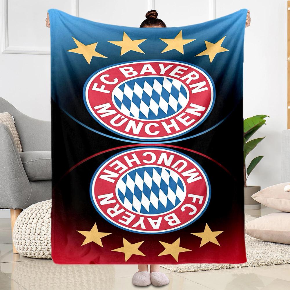 Bayern Munich Blanket Warmthful Decor Great for Office Chair Sofa Bedding All-Season Use Stylish Decor Ideal Gift For Birthday Valentine'S Day
