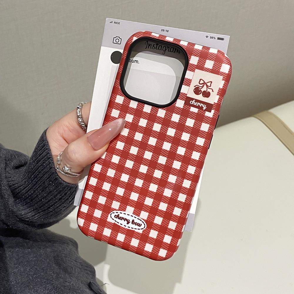 Apple 17/16Promax magnetic film mobile phone case is suitable for iPhone14 2-in-1 15 bracket protective case.