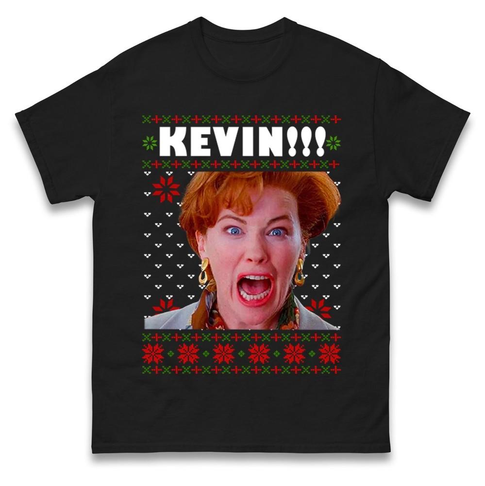 Kevin Funny Christmas Tshirt Kate Mccallister Holiday Festive Movie Gift Top