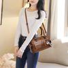 SCIONE Fashion Women's Handbags Pure Color Steel Clip Women's Bags Large Capacity Bags