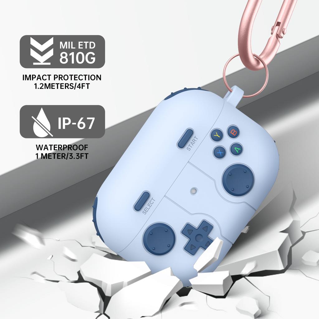 Für 2024 Neue Hüllen Airpods Pro 2 3D Gamepad Gameboy Kopfhörer Zubehör Weiche Schutzhüllen Abdeckung für Air Pods 1/2/3
