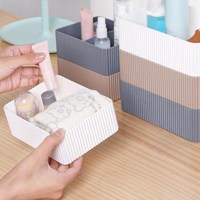 Kunststoff Make-up Organizer Gitter Schreibtisch Zuhause Büro Badezimmer Aufbewahrungsbox Kleinkram Behälter Hülle Kosmetik Schrank Schrank Organizer