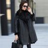Women's Winter Thickened Warm Medium-length Loose Suit Collar Jacket