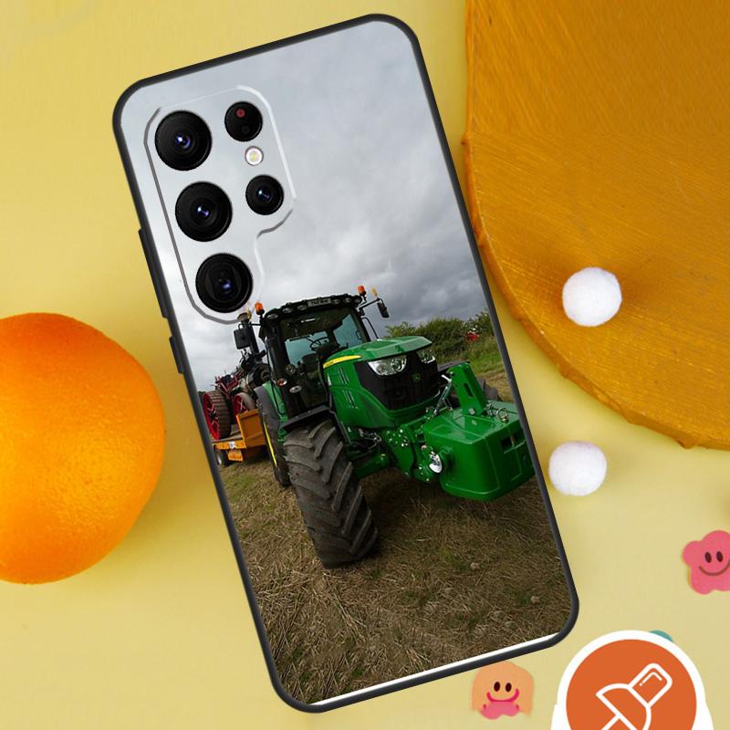 Farm Vehicle Tractor Phone Case For Samsung Galaxy S25 Ultra S24 S23 S22 S21 Ultra S9 S10 Plus S20 FE Funda Cover