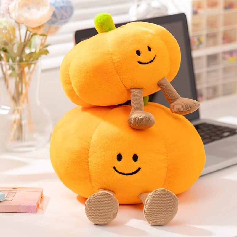 Adorable Plush Pumpkin Doll Halloween Decoration Soft And Cuddly Plush Toy For Kids