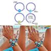 Demon Eye Bead Bracelet Set With Glass Geometric Design For Women Gift