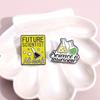 Attractive Style Cartoon Alphabet Badge Fun Chemistry Flask Design Allpurpose Metal Brooch For Summer 2024 Lovers Fashion