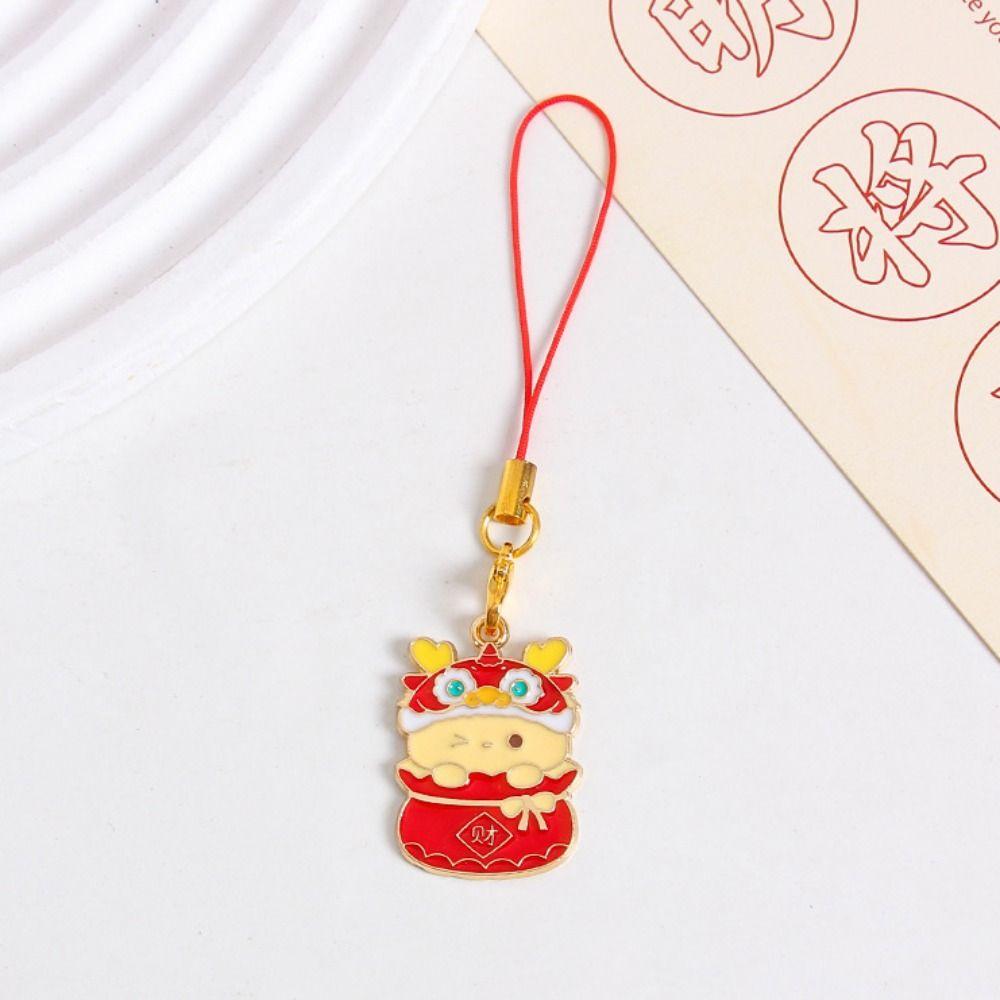 Chinese Dragon Year Phone Charm Zodiac Dragon Phone Lanyard  New Year Gift