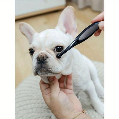1 peça Pincel de Limpeza para Olhos de Pet, Removedor de Manchas de Lágrimas para Cachorro, Escova para Secreção Ocular de Filhote, Suprimentos de Limpeza para Pets