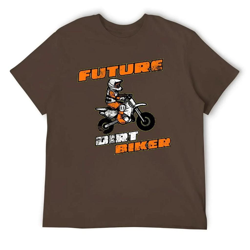 Sport T-shirts Hot Sale Nerd Leisure USA Size Future Dirt Biker Funny Motocross Gift for Kids Y Round Neck T-shirt clothing
