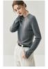 Yangzi Women's Slim Fit Round Neck Knit Sweater for Autumn/Winter Yoga & Sport