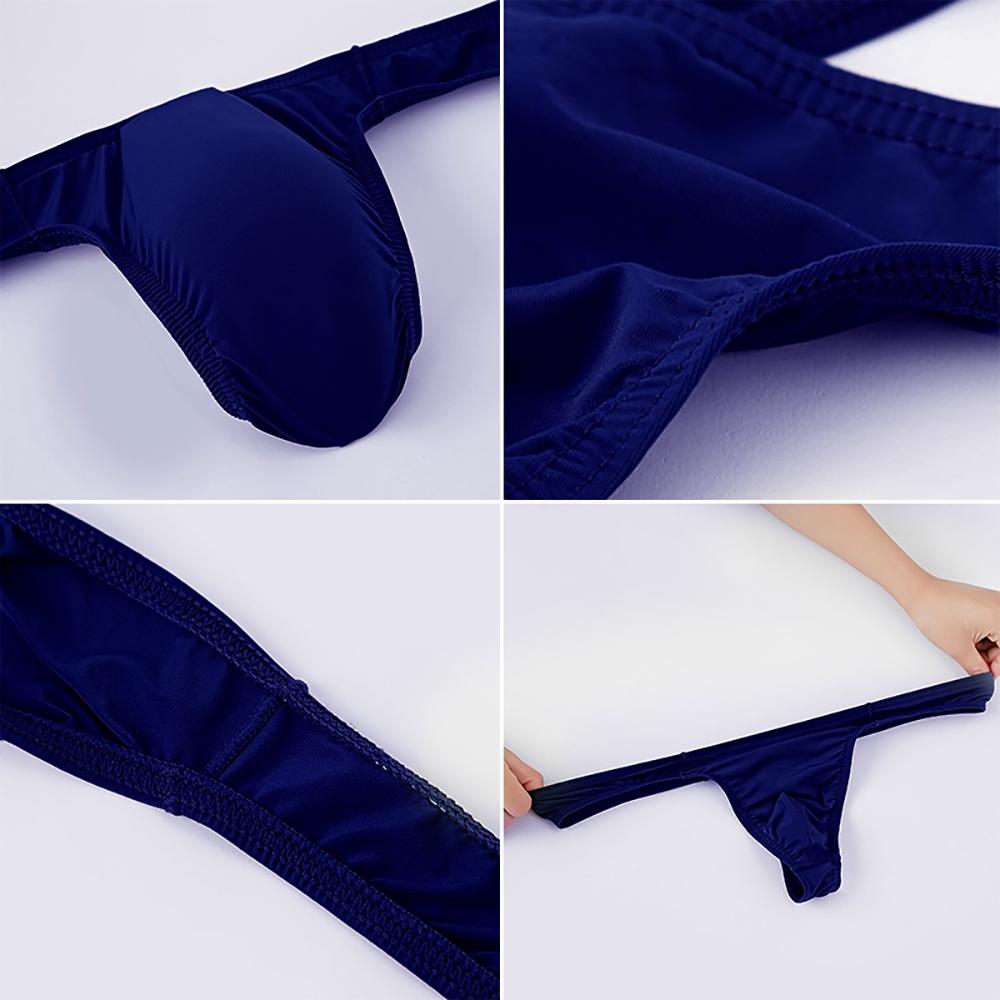 Bulge Briefs Underwear Solid Triangle Plus size Male Underpants Lingerie