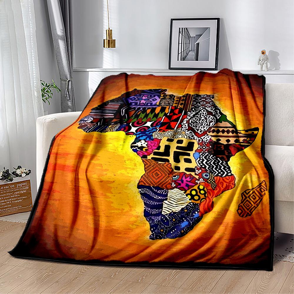 African Style Blanket Soft & Cozy Perfect for Sofa Couch Office Four Seasons Universal Warmthful Decor Perfect Gift for Relatives and Friends