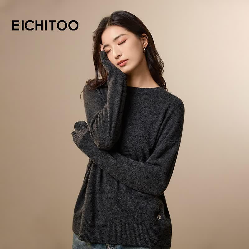 EICHITOO Women's Merino Wool Sweater