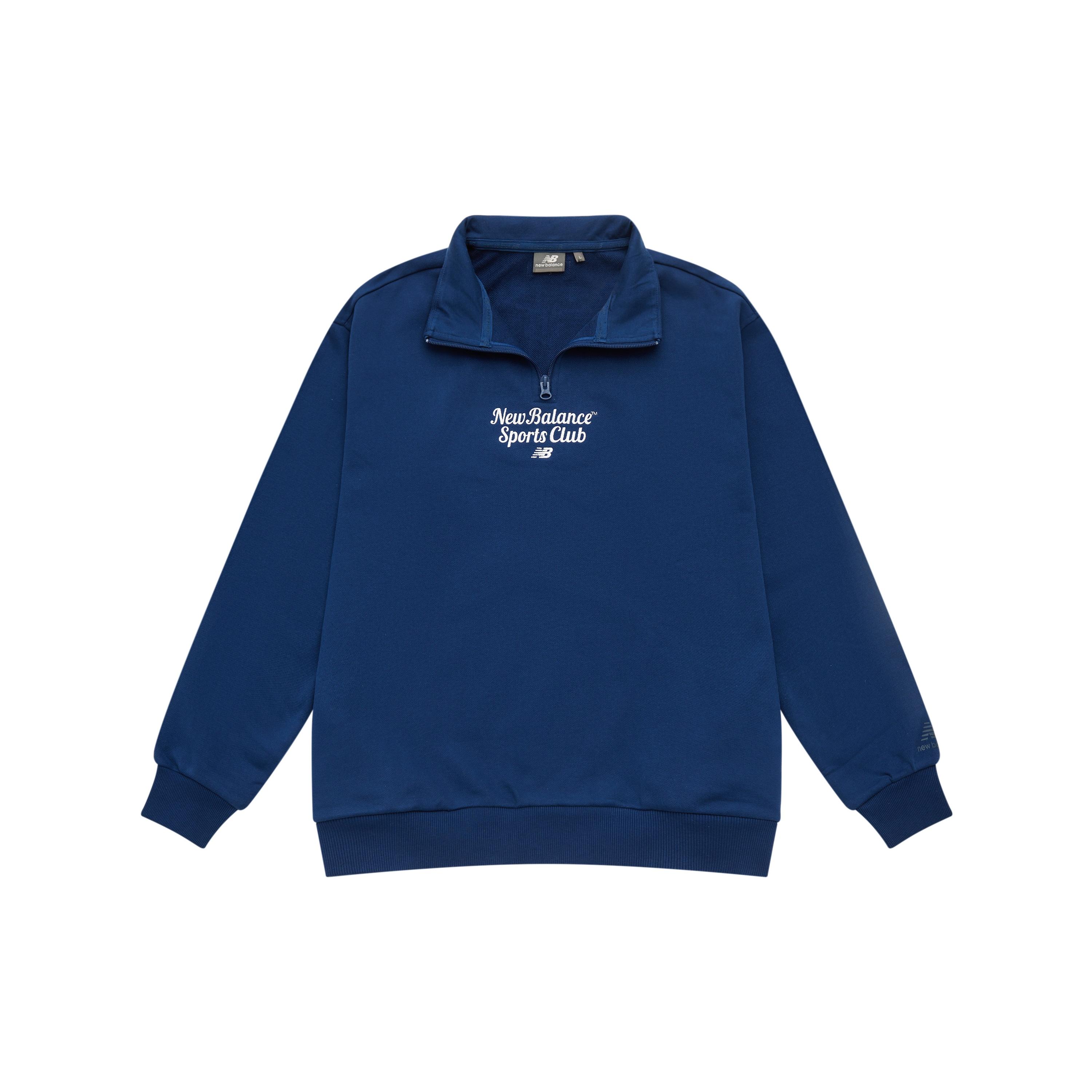 New Balance Sports Club Polo Shirts Asia Sizing Blue Unisex 5CD38071-NV XL