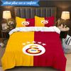3PCS Galatasaray Football Club Crest Bedding Set 2D Printing (Includes 1 Duvet Cover + 2 Pillowcases Coreless), Bedroom decor,Fan gift