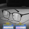 Metal Frame Myopia Glasses Men Women Blue Light Blocking Computer Eyewear Unisex Near Sight Eyeglasses Diopter 0 To -4.0