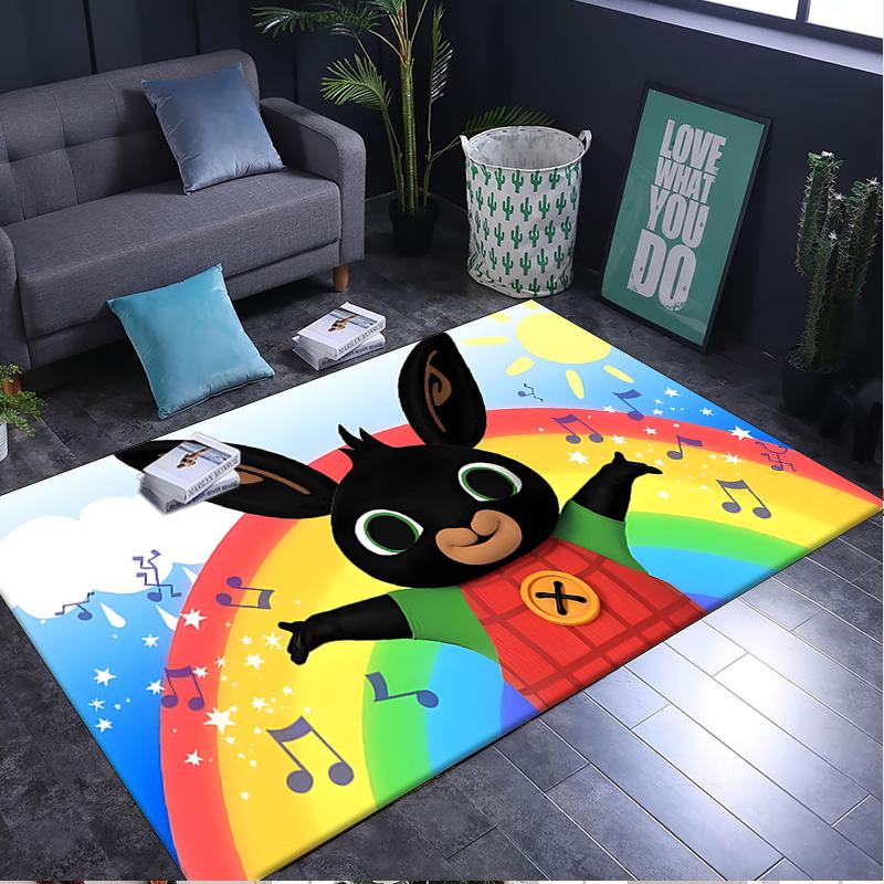 1PC rug Rainbow Bing Friends Singing Carpet, Chair Rug,Area Rug for Office Bedroom living rooms bedroom, Doormat decor Christmas fan gifts