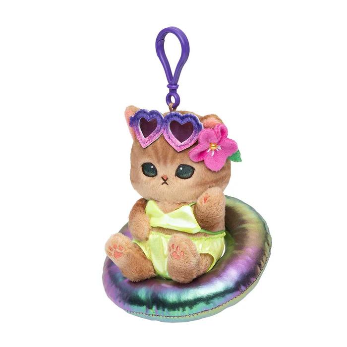 mofusand Vacation GAL Nyan Mascot Key Chain ( Sunburn ) Japan NEW