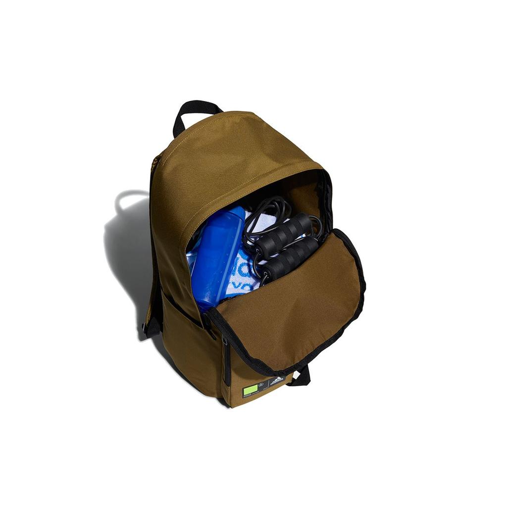 Adidas Cl 3D Pockets Sports Polyester Backpack Unisex Backpack Brown GN9876