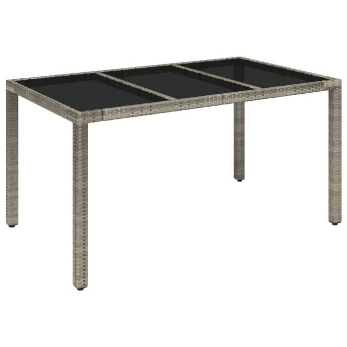 VidaXL Ensemble à Manger de Jardin avec Coussins 7 pcs, Table et Chaises avec Dossier Réglable, Meubles d'Extérieur Patio 3212217