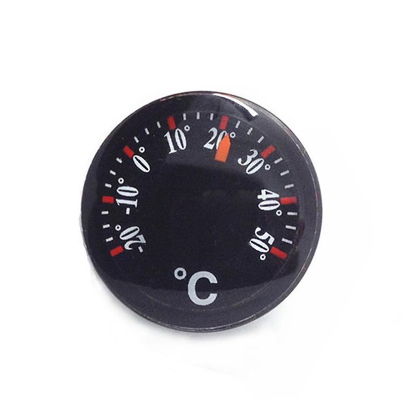 1 Stück -20~50°C 20 mm Rund Quadratisch Hohe Genauigkeit Temperaturmesser für Innen Außen Wand Gewächshaus Zuhause Thermometer