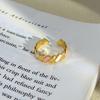 Girl Style Love Chain Enamel Dripping Oil Opening Ring Niche Sweet Cool Light Luxury High Sense Stacking Ring