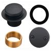Industrial Bathtub Drain Set with Tip Toe Functionality & Overflows Protections Metal Bath Drain Replacement for Bathroom