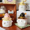 Creative Halloween Gifts Funny Practical Gift Boxes Cute Ghost Ceramic Water Cups Mugs for Girlfriends' Birthdays