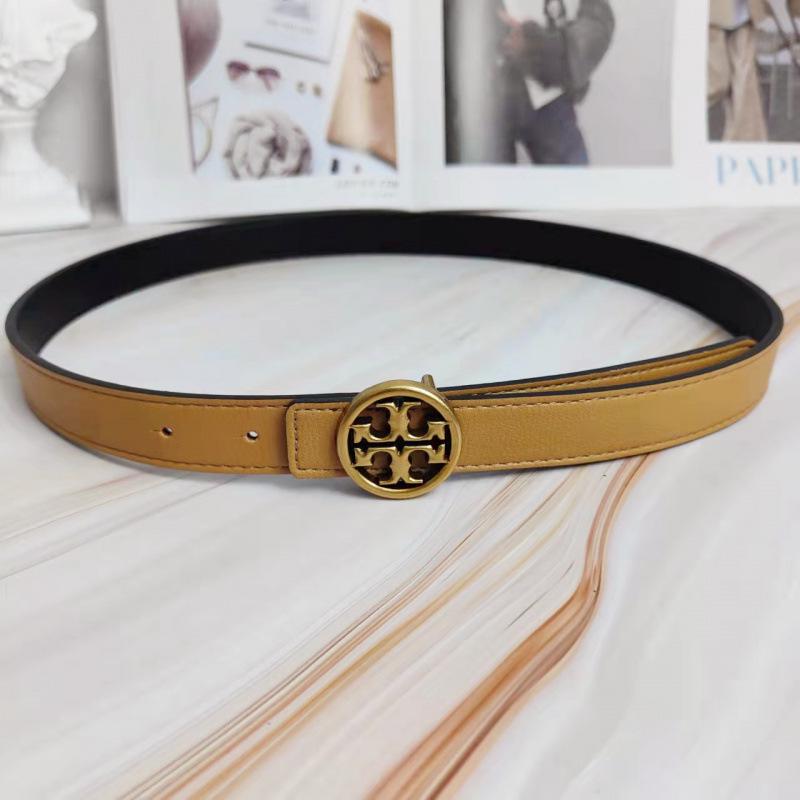 

2022 Women s Colorful Cowhide Belt with Antique Bronze TB Buckle - Wide, Versatile Waistband 95 cm