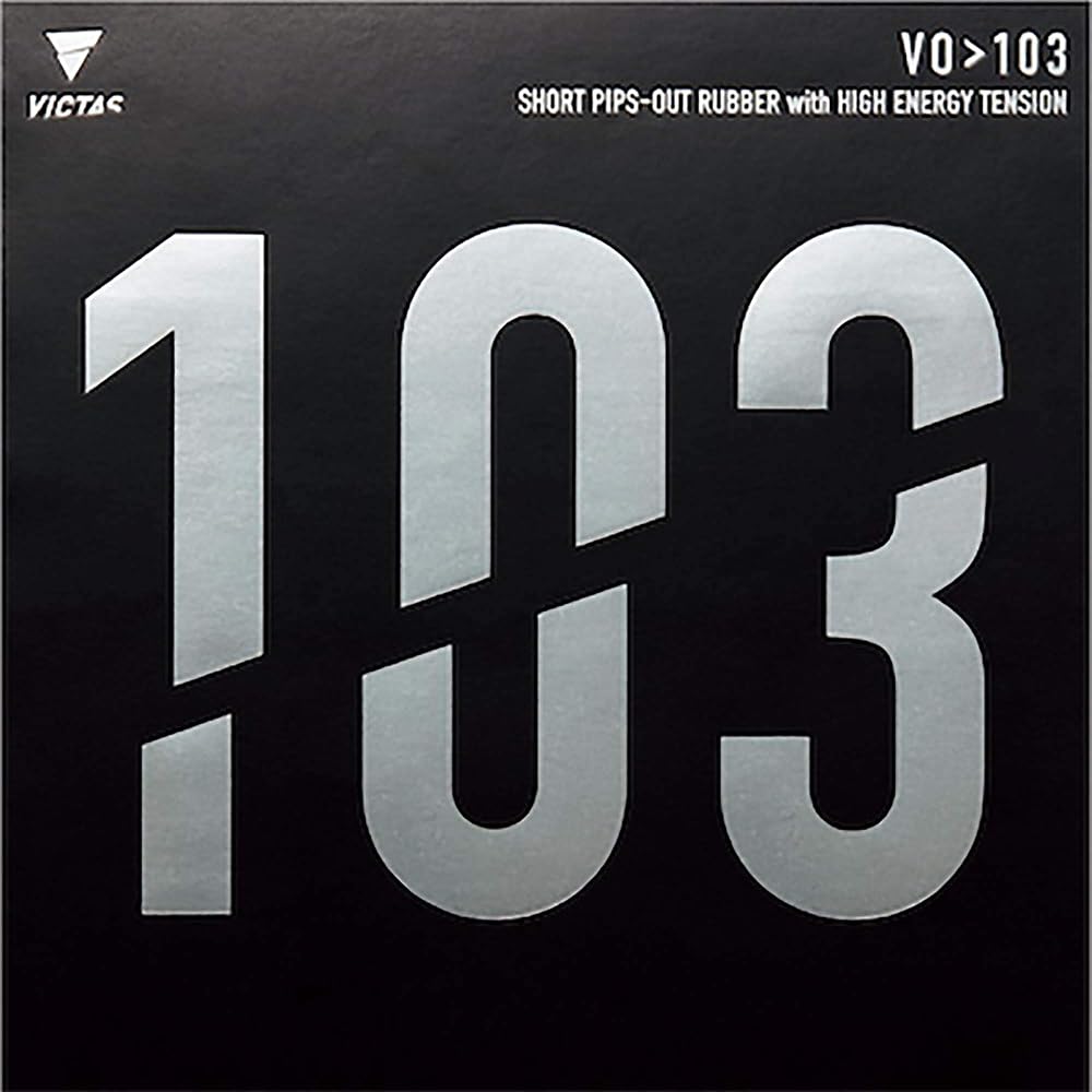 Victas VO1 03 Table Tennis Rubber High Energy Tension Attack Black 1.6mm