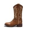 New Women's Shoes Long Boots with Square Toes and Thick Heels